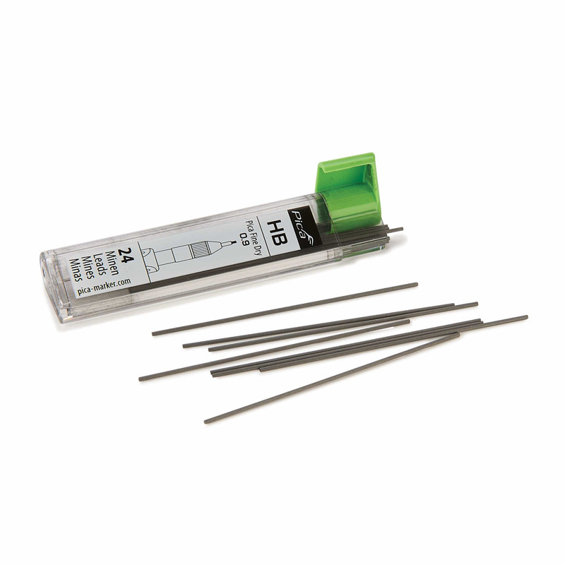 Lead Refill - 0.9 mm - Hard and Black - 24 Pieces